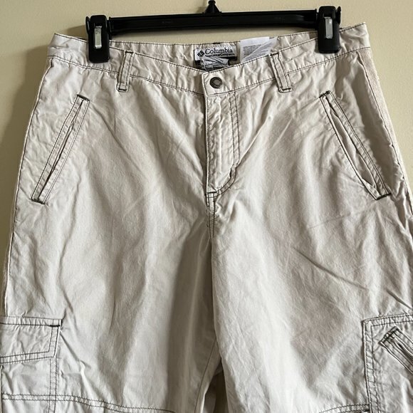 COLUMBIA CARGO PANTS ANKLE CAPRI WOMENS SIZE 6 POCKETS HIKING ATHLETIC - Picture 2 of 10